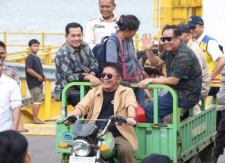 Bupati Banyuasin Bersama Gubernur dan Wakil Gubernur Tinjau Pelabuhan Tanjung Api-Api