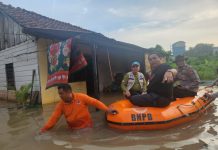 Pemkab Banyuasin Siaga Bencana, Pantau Korban Banjir Kecamatan Talang Kelapa